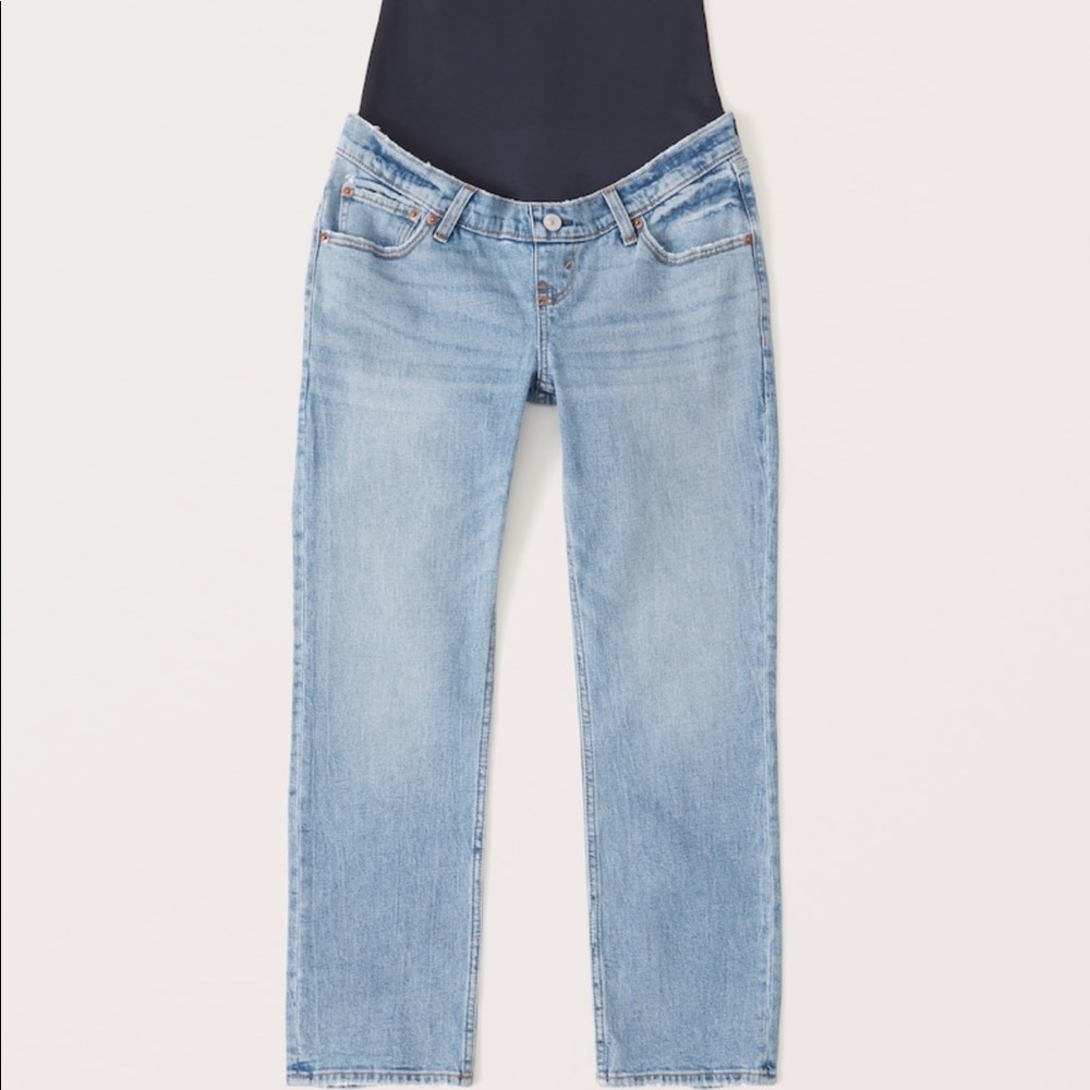 Abercrombie maternity ankle light denim jeans - 27 short
